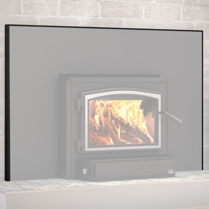 Molduras de placa frontal negras (29" x 44") OA10122