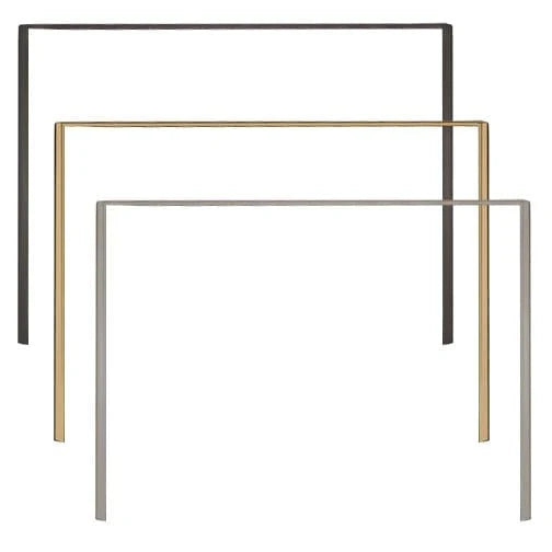 Molduras de placa frontal negras (32" x 44")
