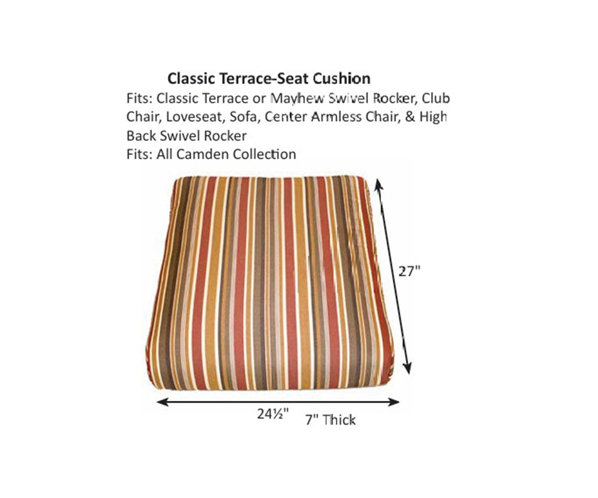 Classic Terrace High-Back Seat & Back Cushions