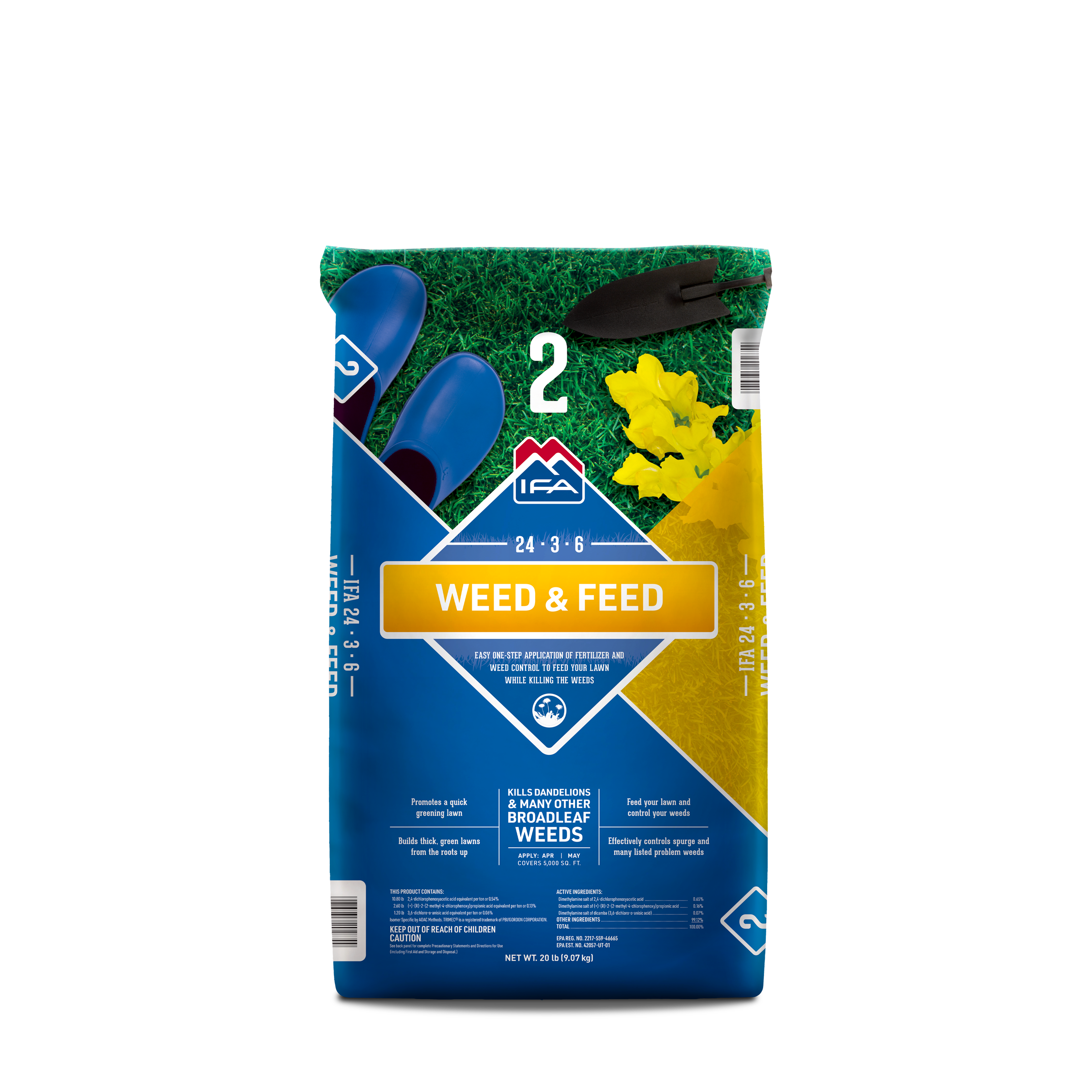 boulder 6.3 herbicide Weed & Feed 24-3-6 20 lb