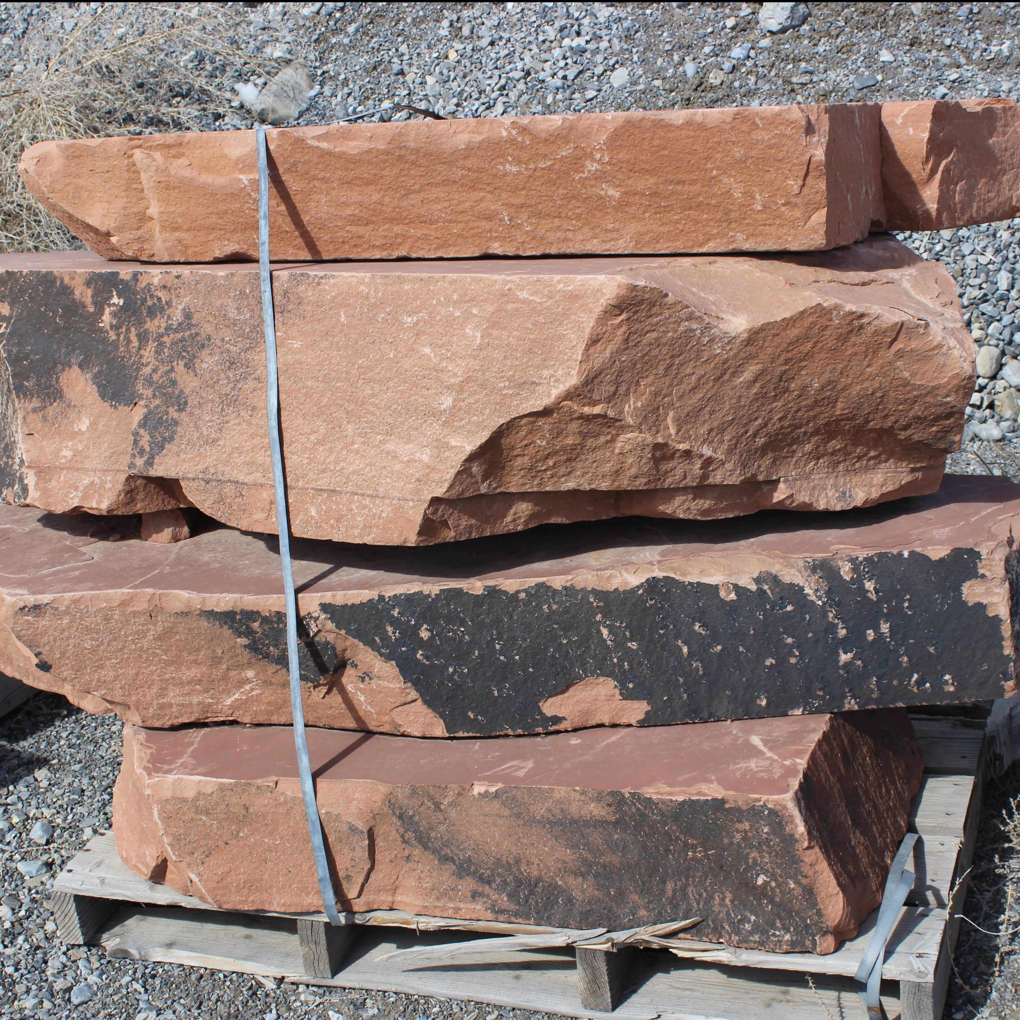 Rough Cut Cherokee Flagstone Steps