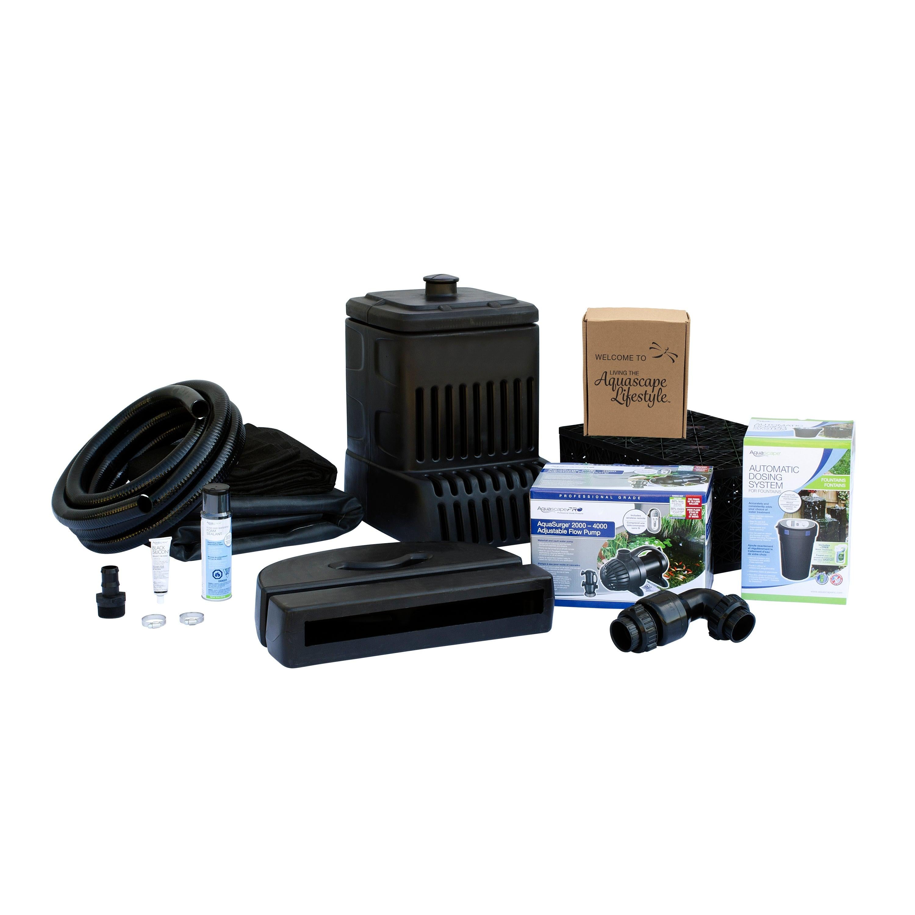 6' Small Pondless Waterfall Kit with AquaSurge 2000-4000 Pump
