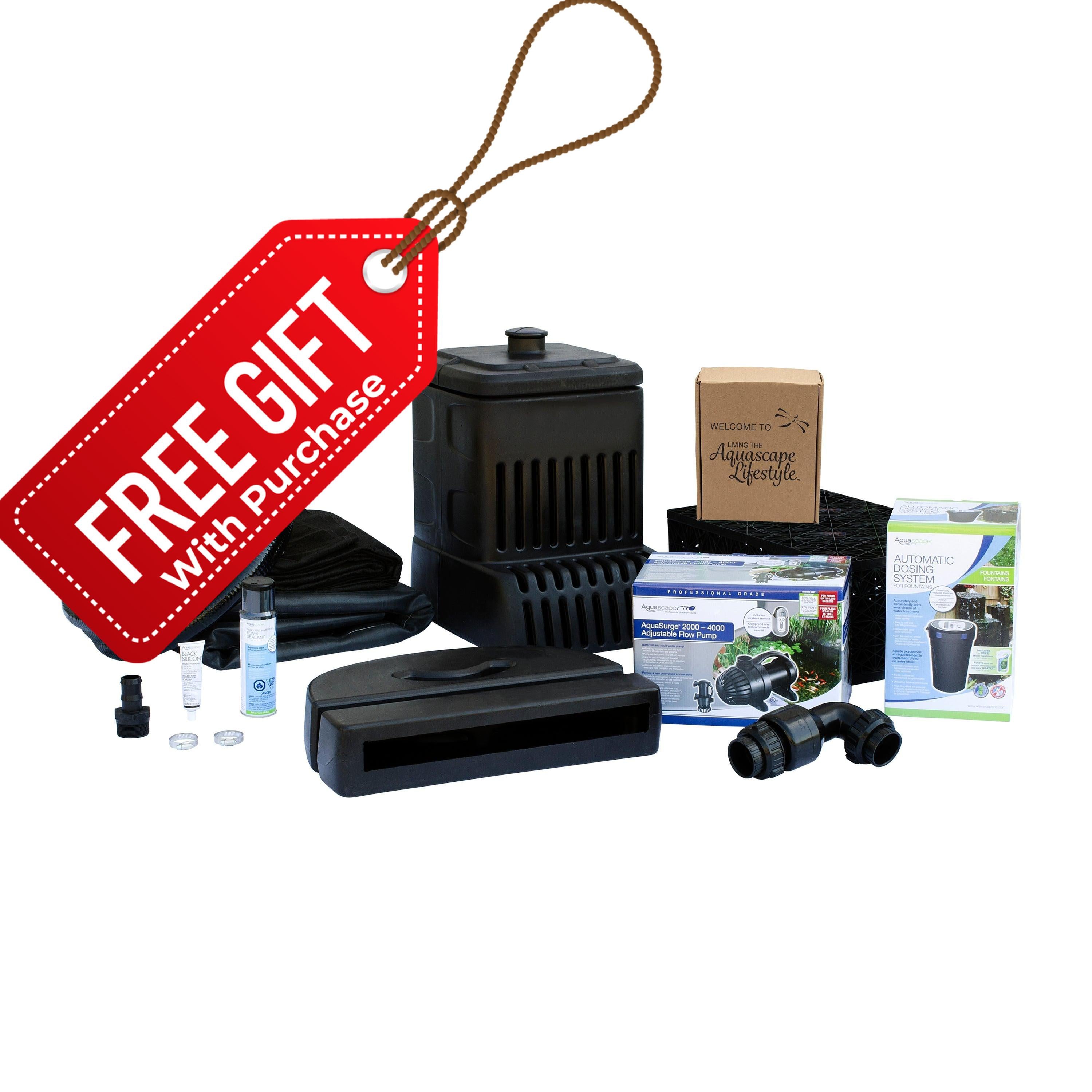 6' Small Pondless Waterfall Kit with AquaSurge 2000-4000 Pump