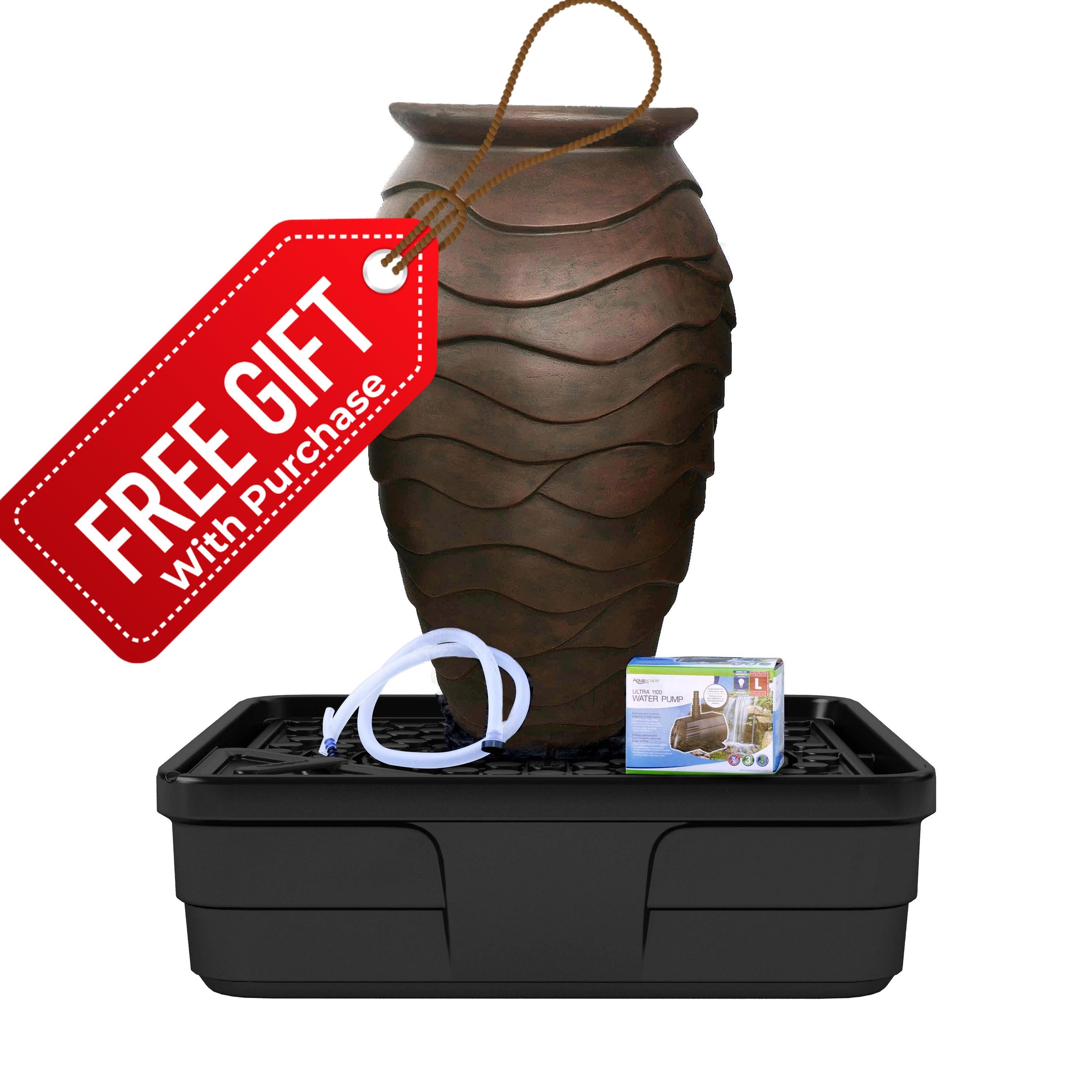 Medium Scalloped Urn Fountain Kit | 45"