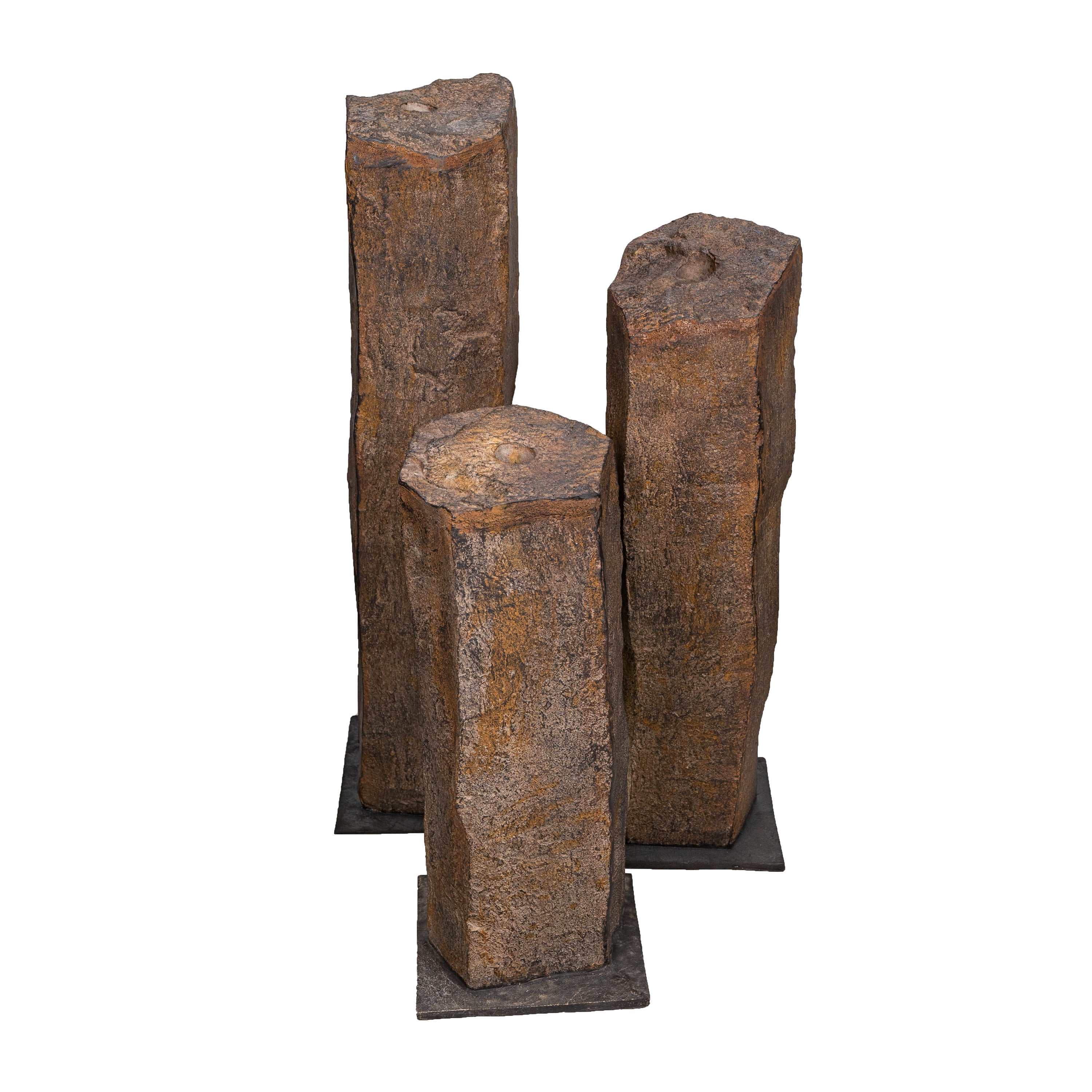 Faux Basalt Column Set of 3 Fountain Kit