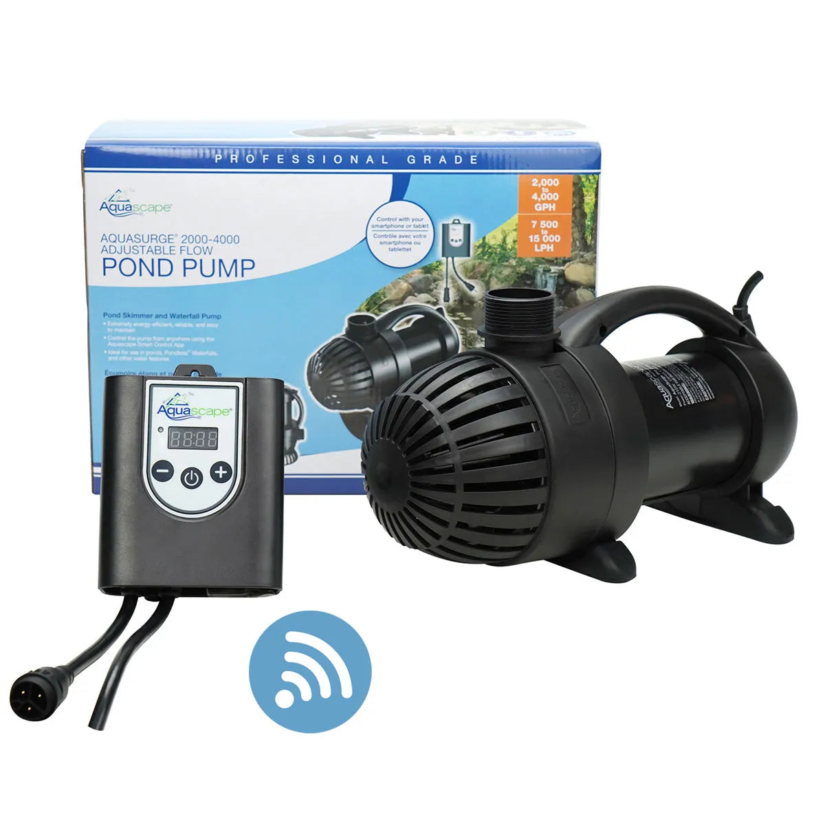 Bomba de estanque de flujo ajustable Aquasurge