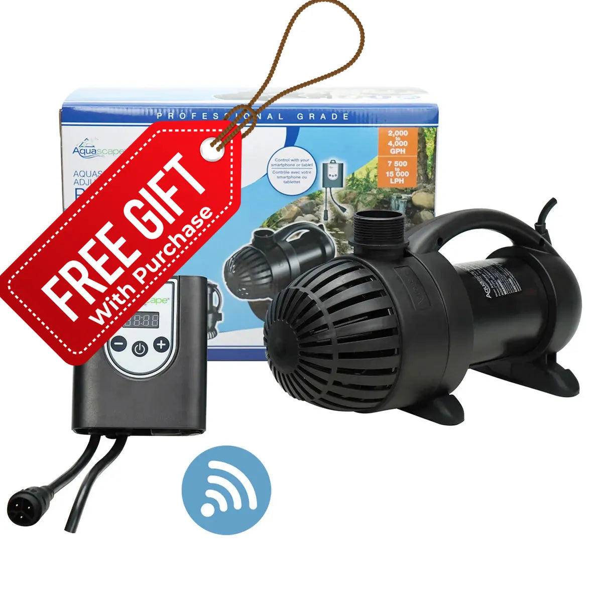 Bomba de estanque de flujo ajustable Aquasurge