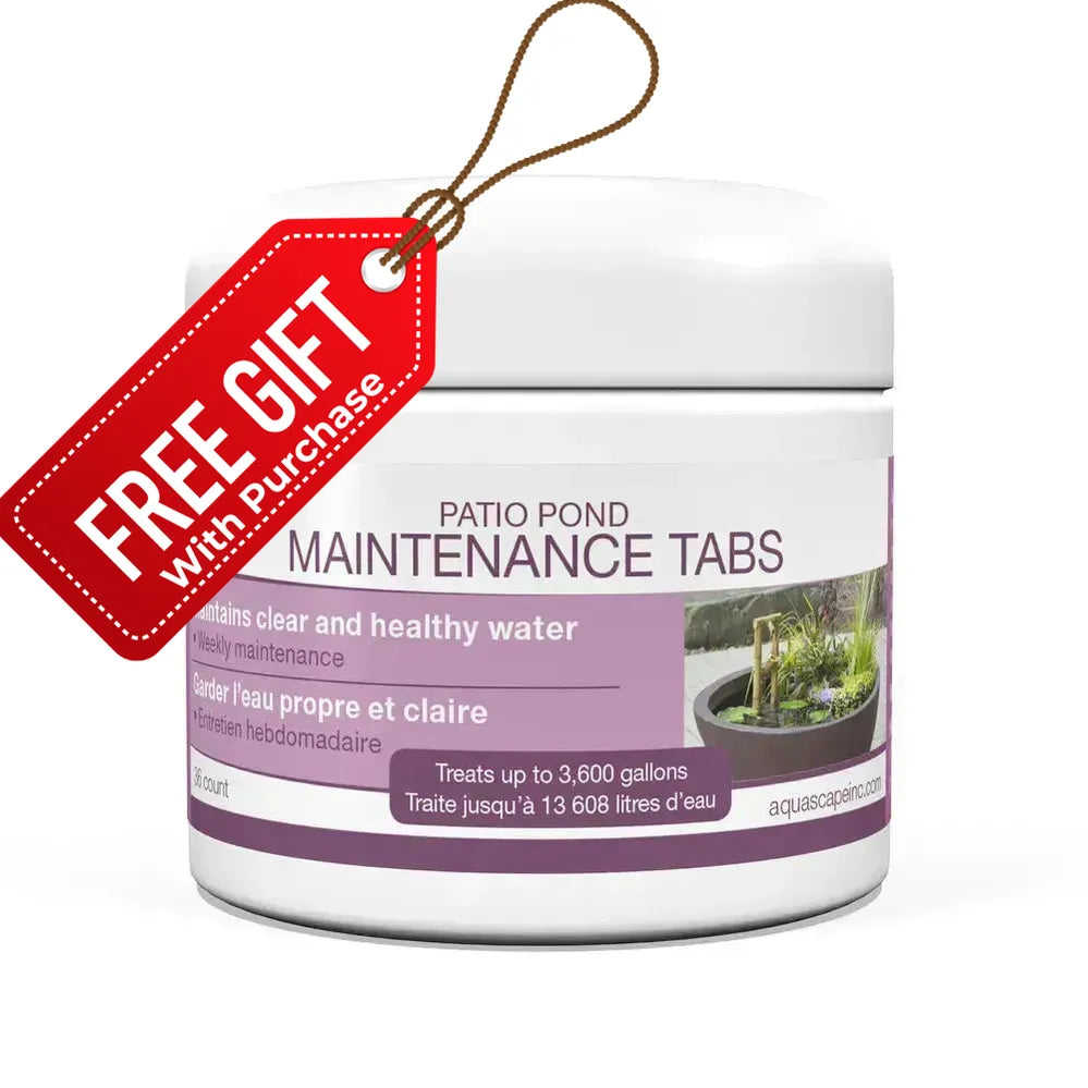 Pestañas de mantenimiento de estanques de patio