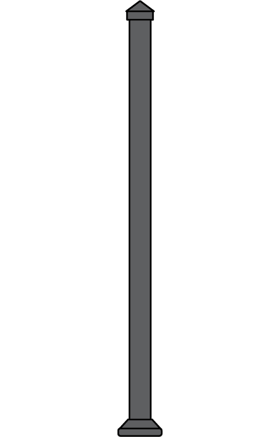 Cinch poste en blanco