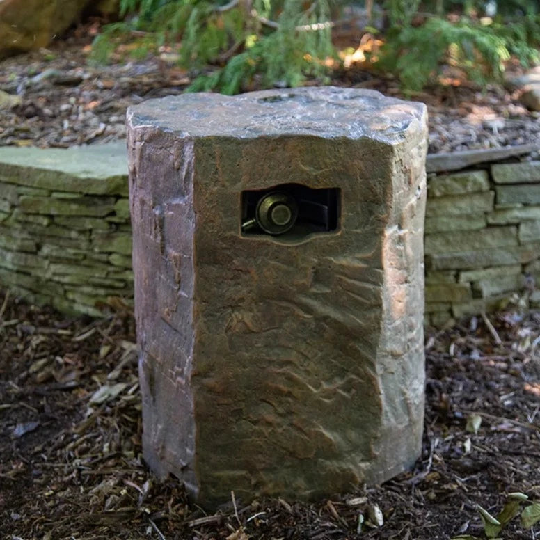 Cubierta del tanque de propano de piedra sintética