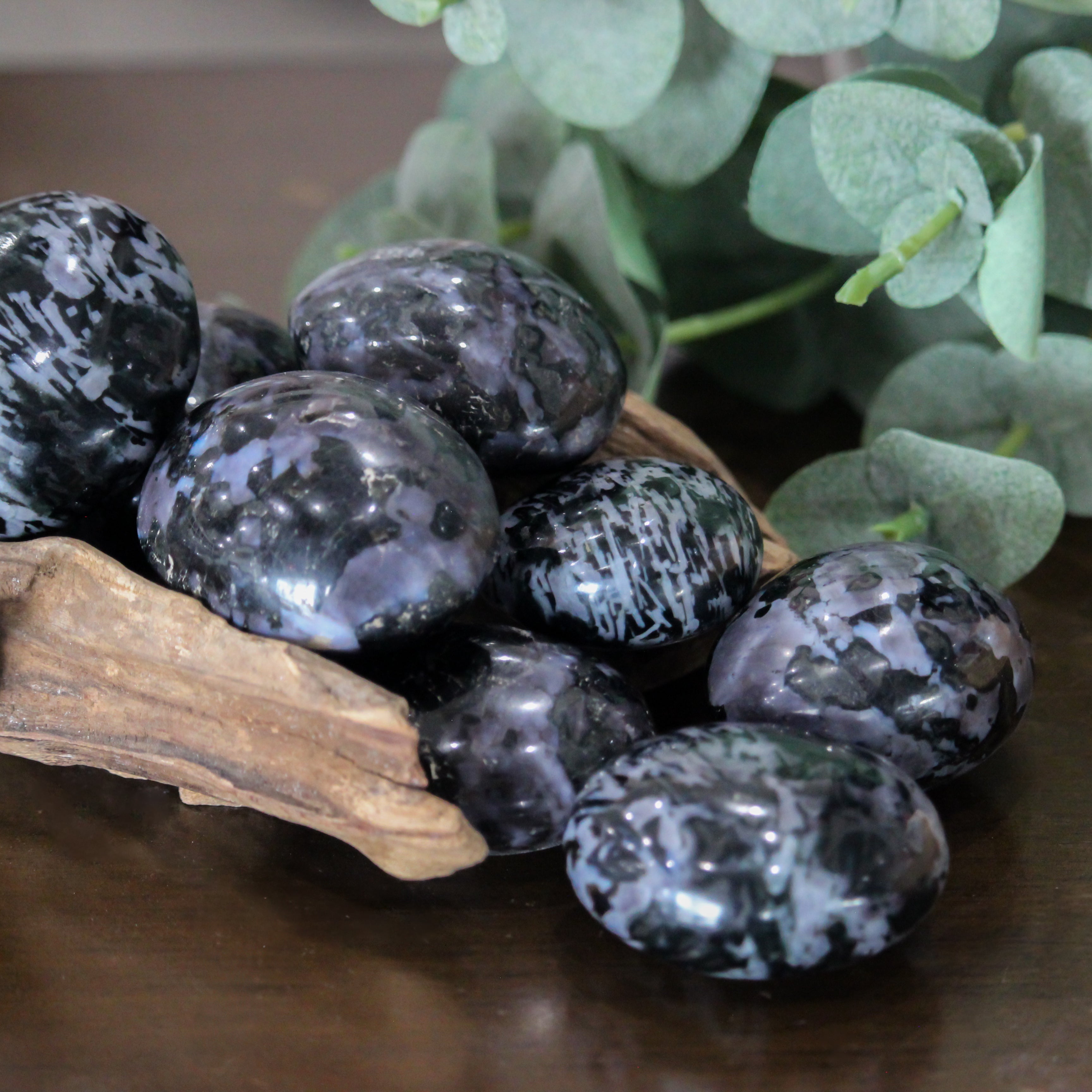 Indigo Gabbro Palm Stone