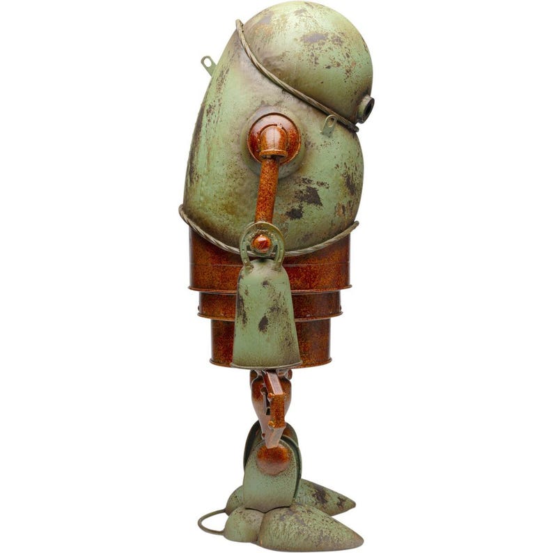 *COMING SOON* Rust Finish Metal Robot Garden Sculpture