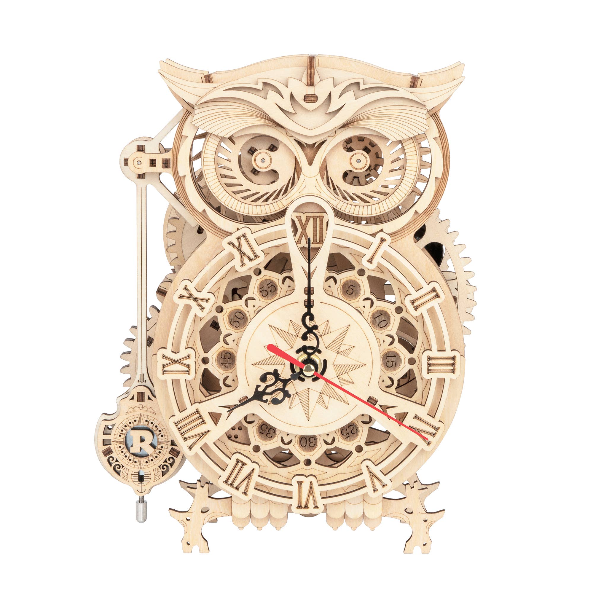 Mechanical Owl Clock 3D Wooden Puzzle