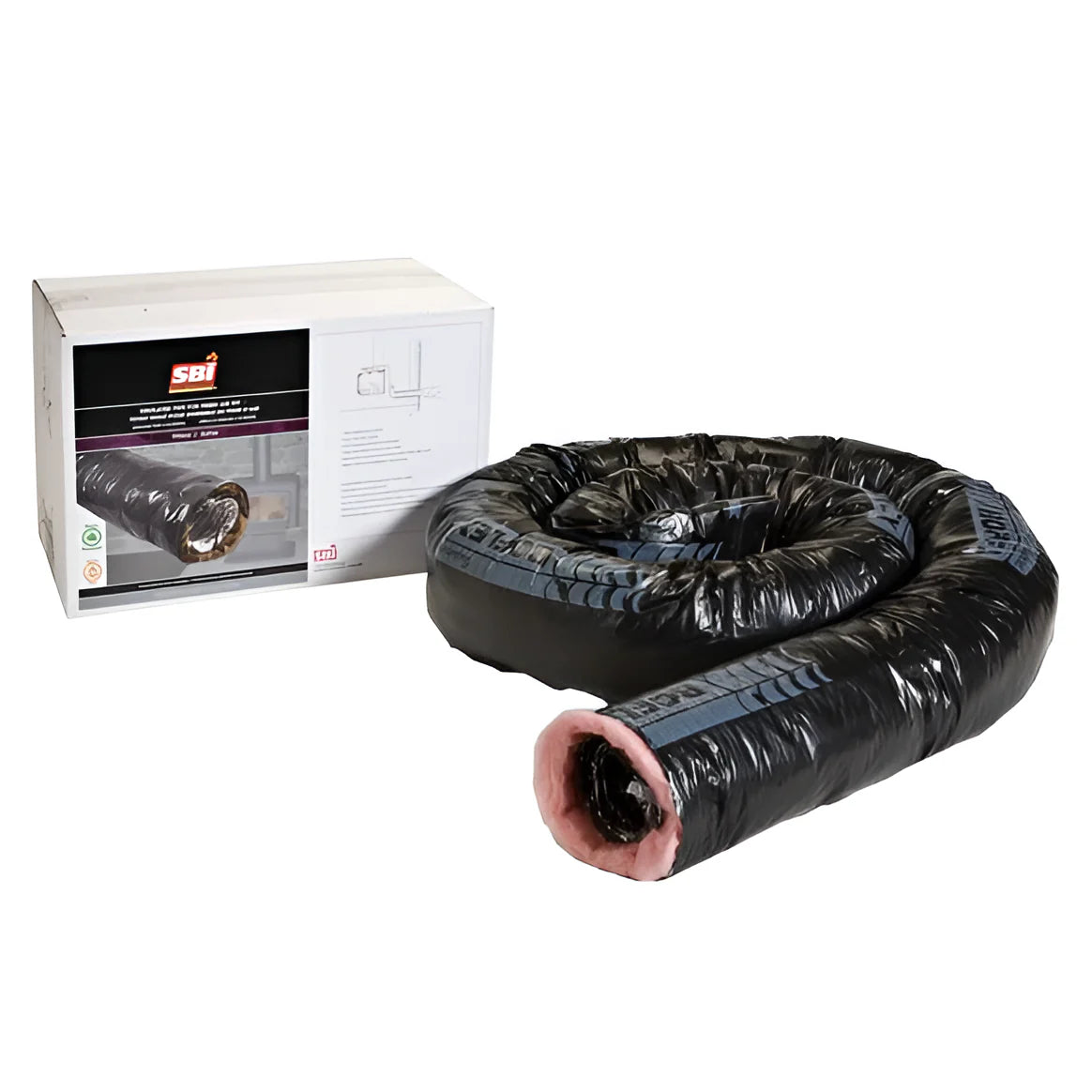 6"Ø X 25' Insulated Flex Pipe For Forced Air Kit AC01350