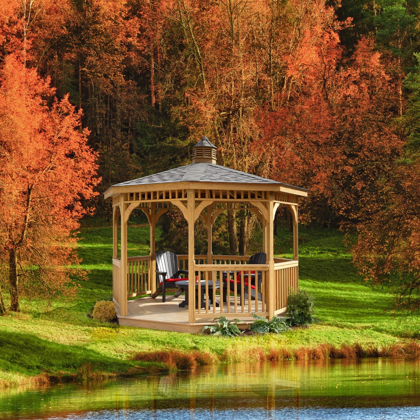 Monticello Wood Gazebo