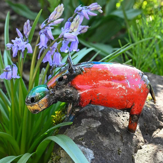Colorful Recycled Mini Hippo
