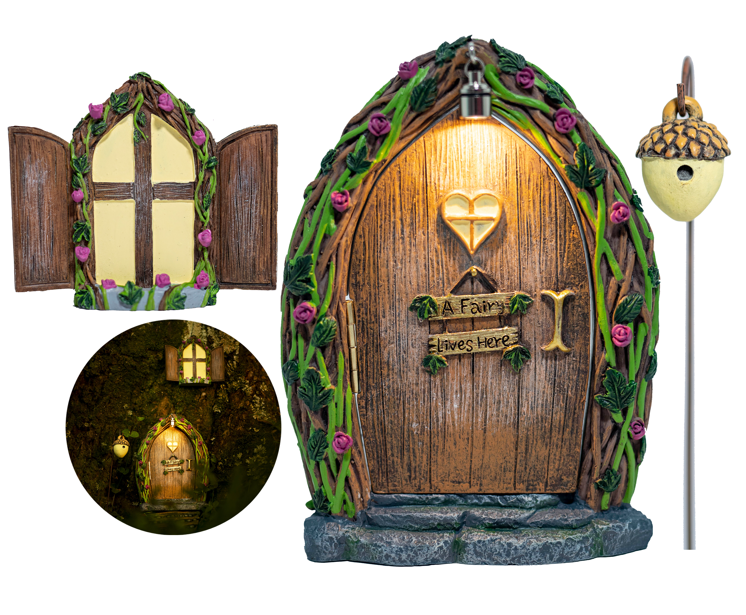 Fairy Door & Windows- Open Door