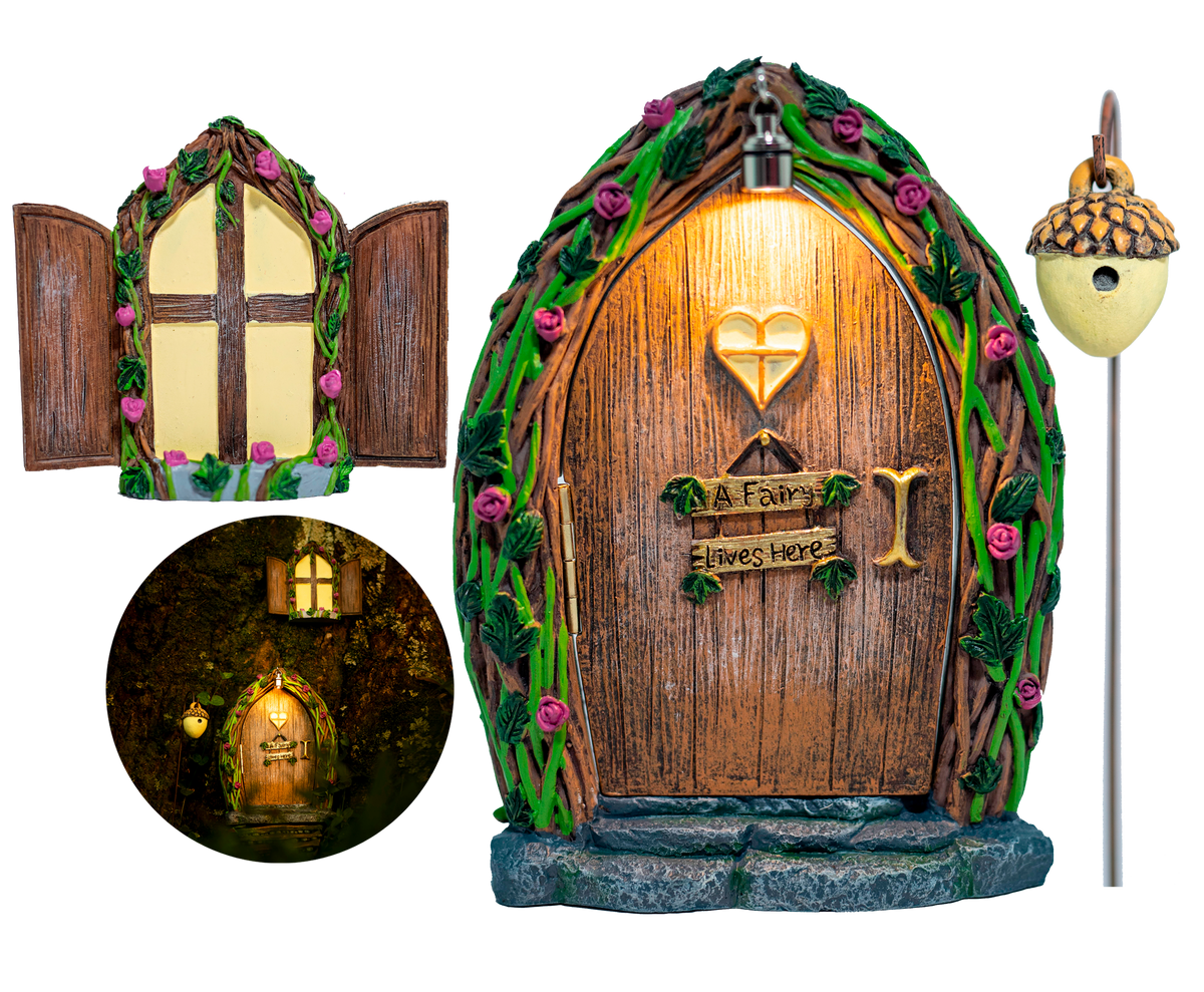 Fairy Door & Windows- Open Door