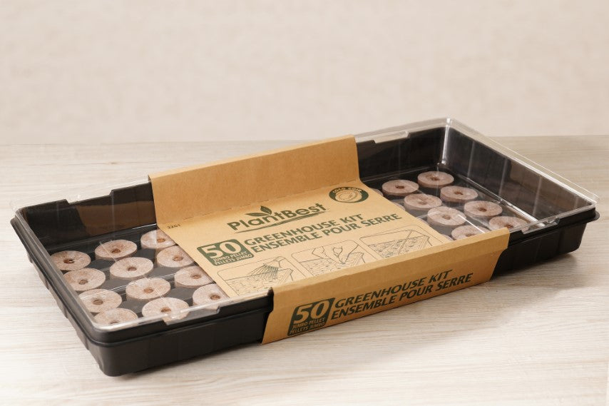 Kit de invernadero de pellets de fibra de coco de 50 x 42 mm 