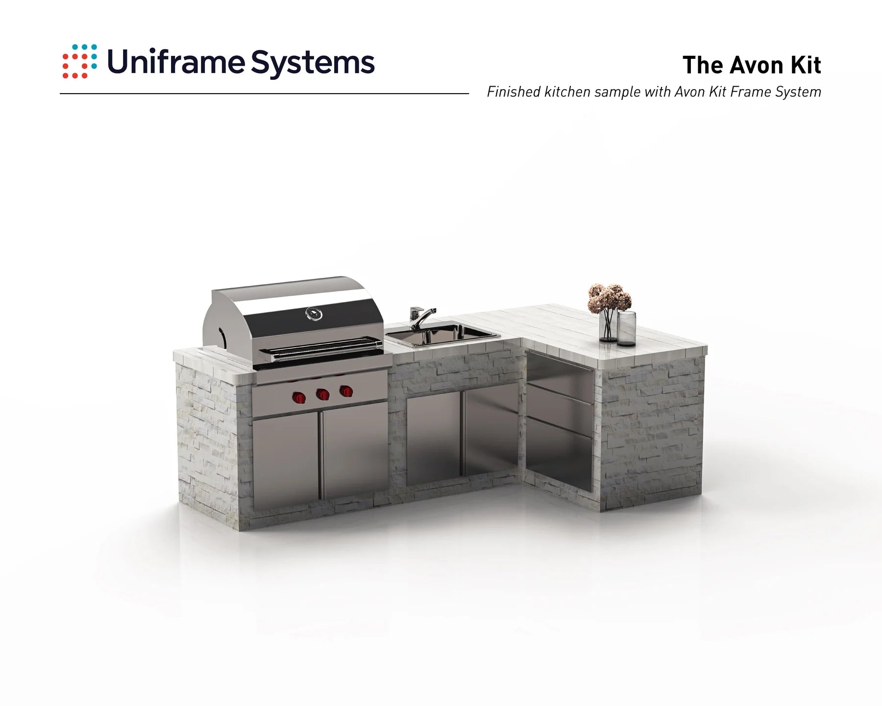 The Avon Outdoor Kitchen Frame