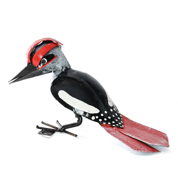Recycled Metal Woodpecker