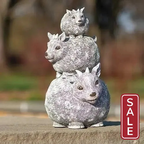 Stacked Goat Statue Pudgy Pal