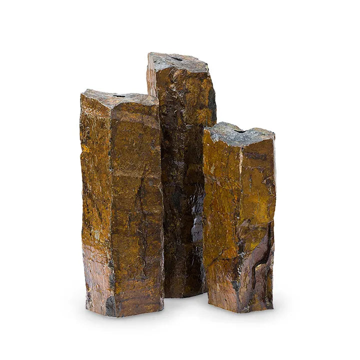 Natural Mongolian Basalt Columns Set of 3