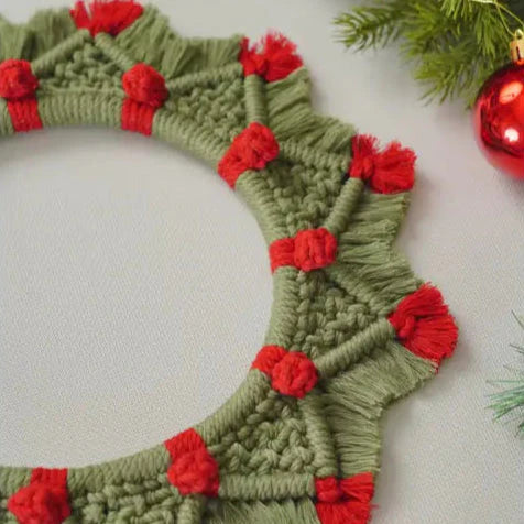 Macrame Christmas Wreath