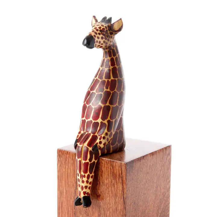Kenyan Jacaranda Ledge Lounging Giraffes
