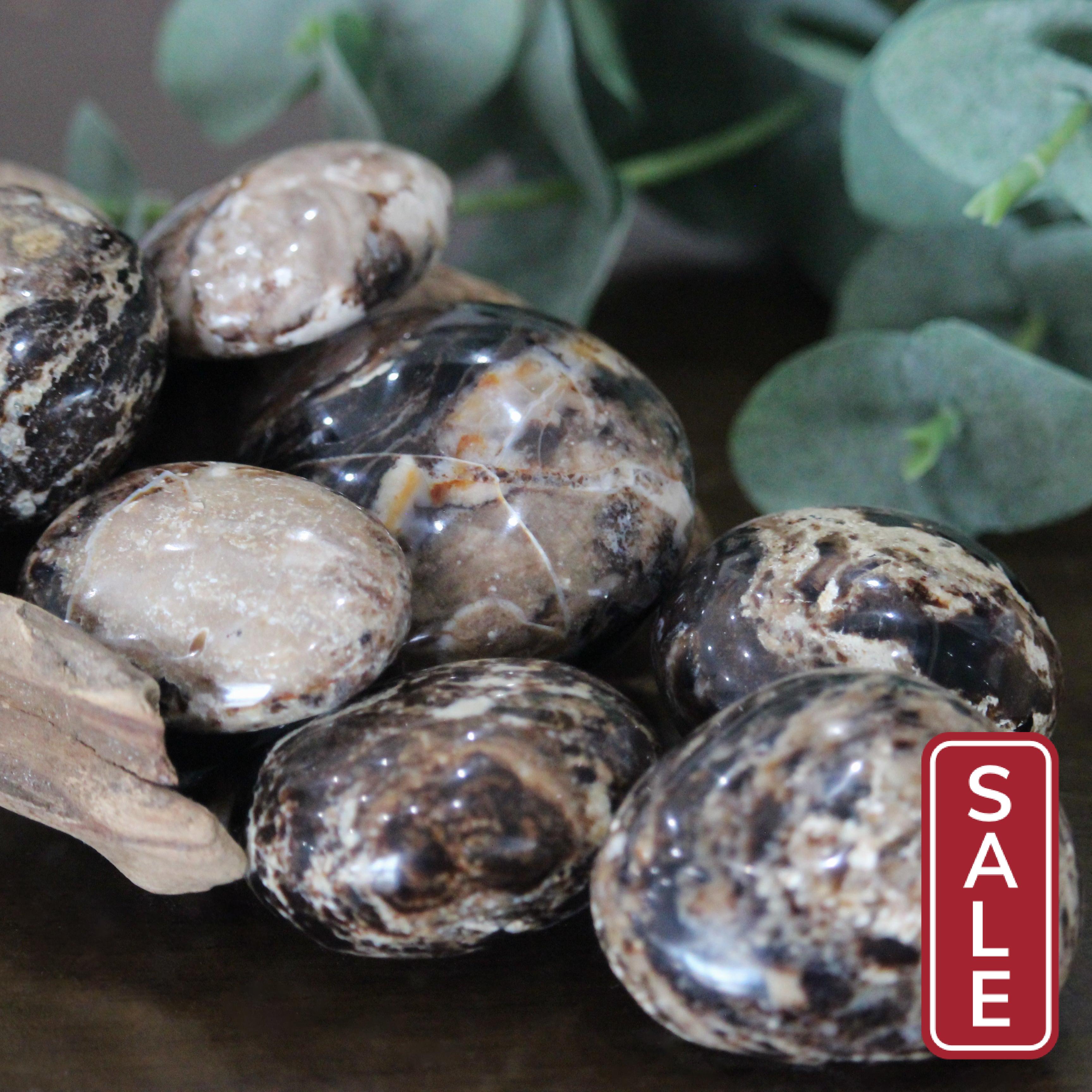 Black Opal Palm Stone