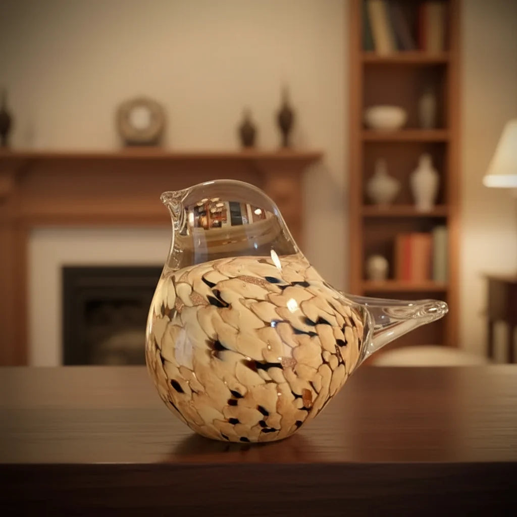 Chickadee Glass Birds