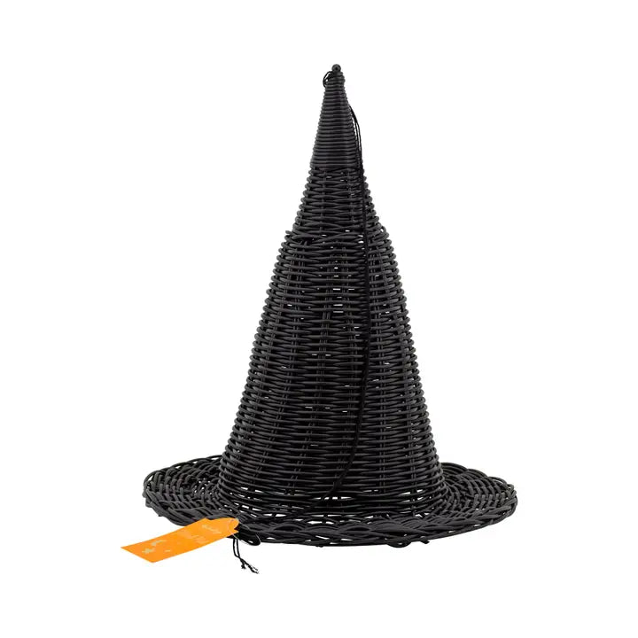 Faux Wicker Witch Hat