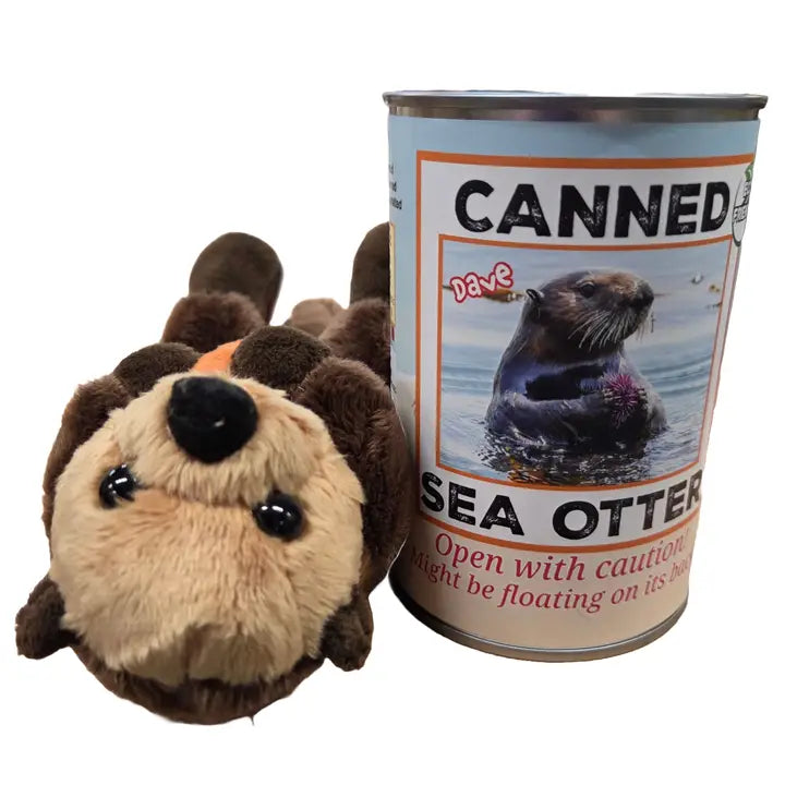 Peluche de animal enlatado con chistes