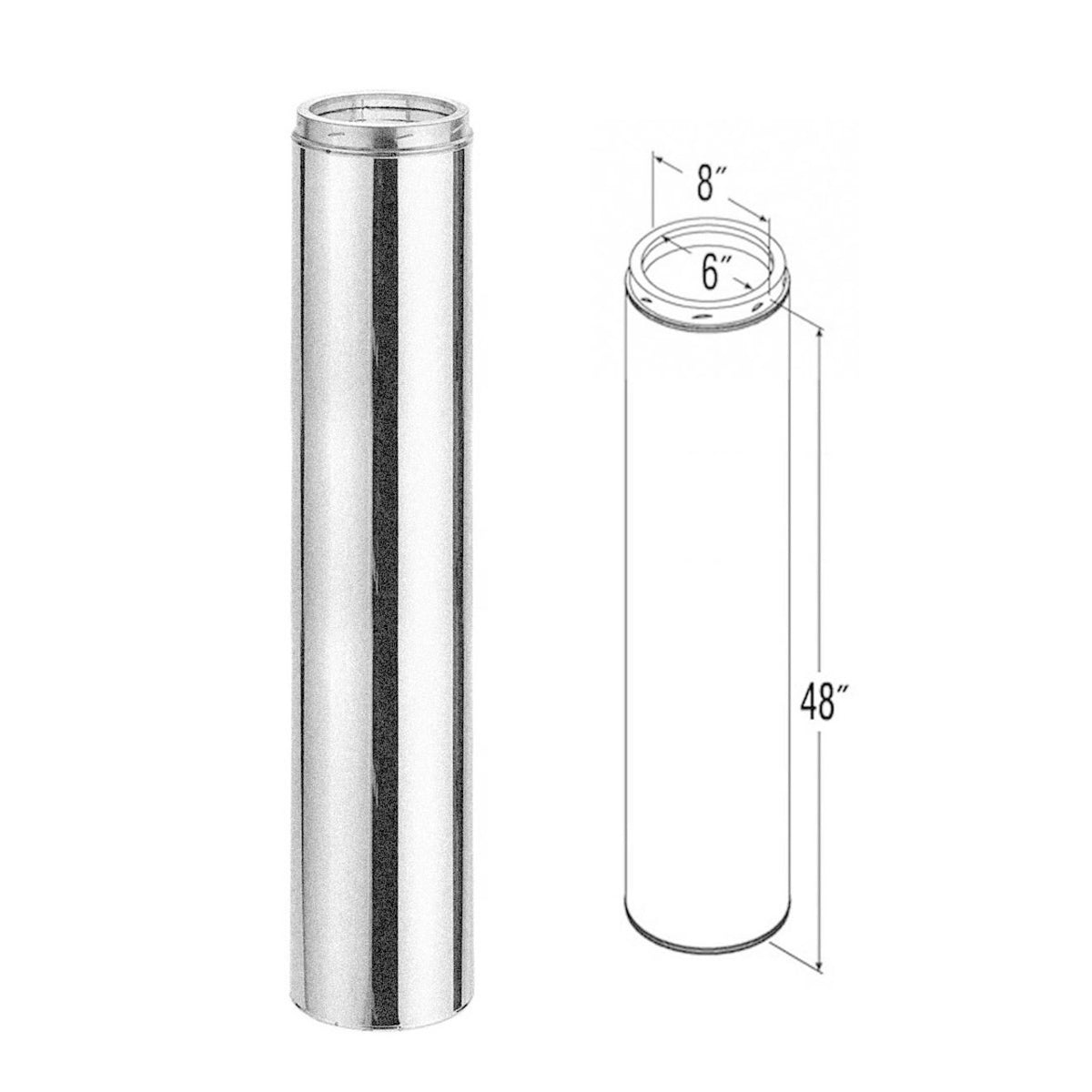 3" Pellet Stove Pipe