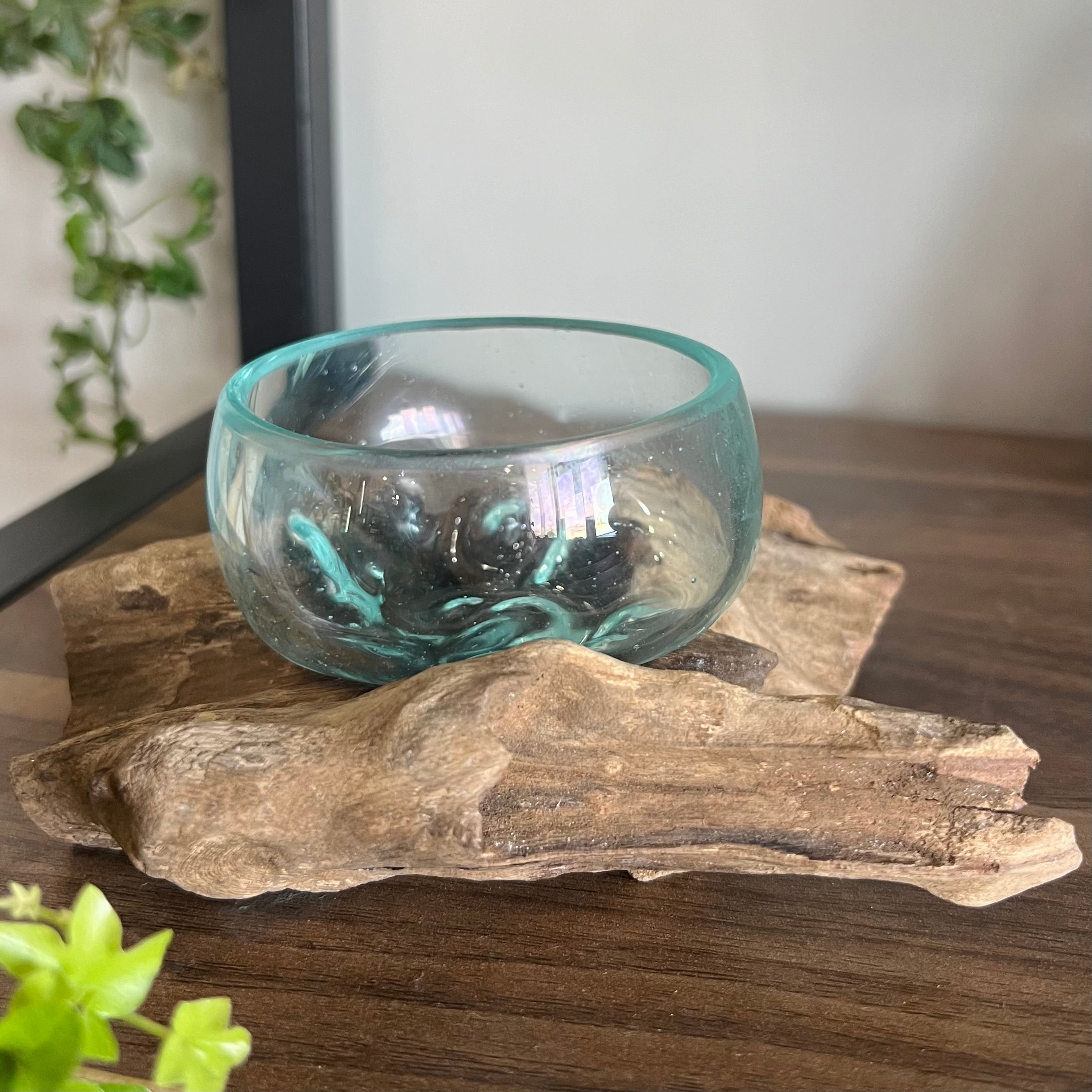 Driftwood Single Bowl Blown Glass