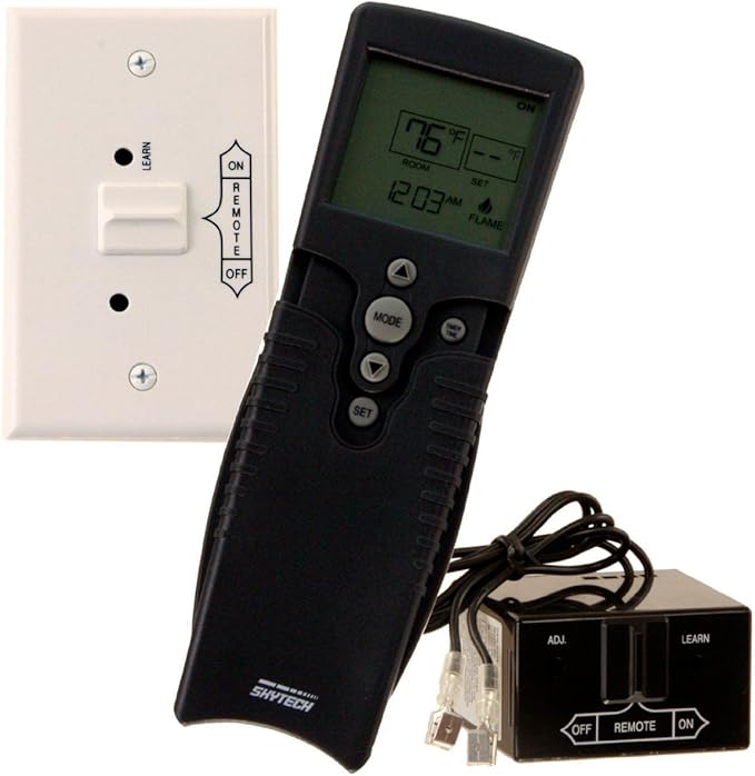 Control remoto para chimenea con temporizador/termostato 