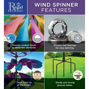 32" Rotating Wind Spinner - Cirque