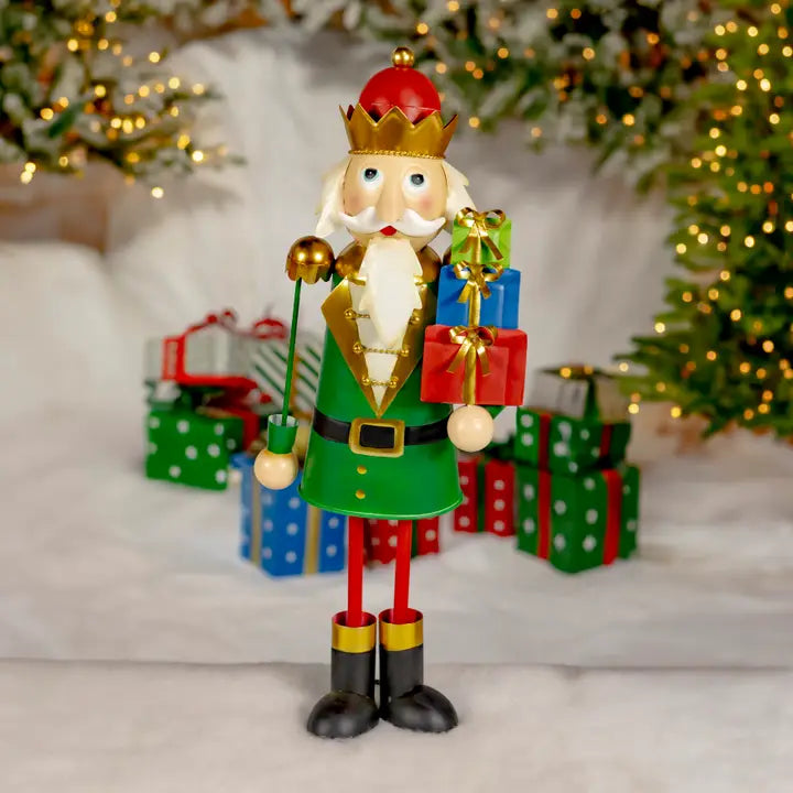 3 Assorted 2ft. Tall Metal Nutcracker Figurines