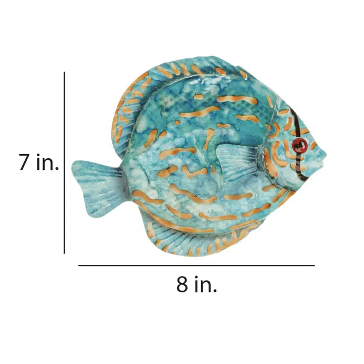 Blue Discus Fish Wall Decor
