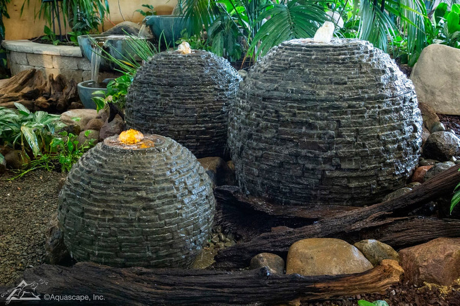 Stacked Slate Spheres