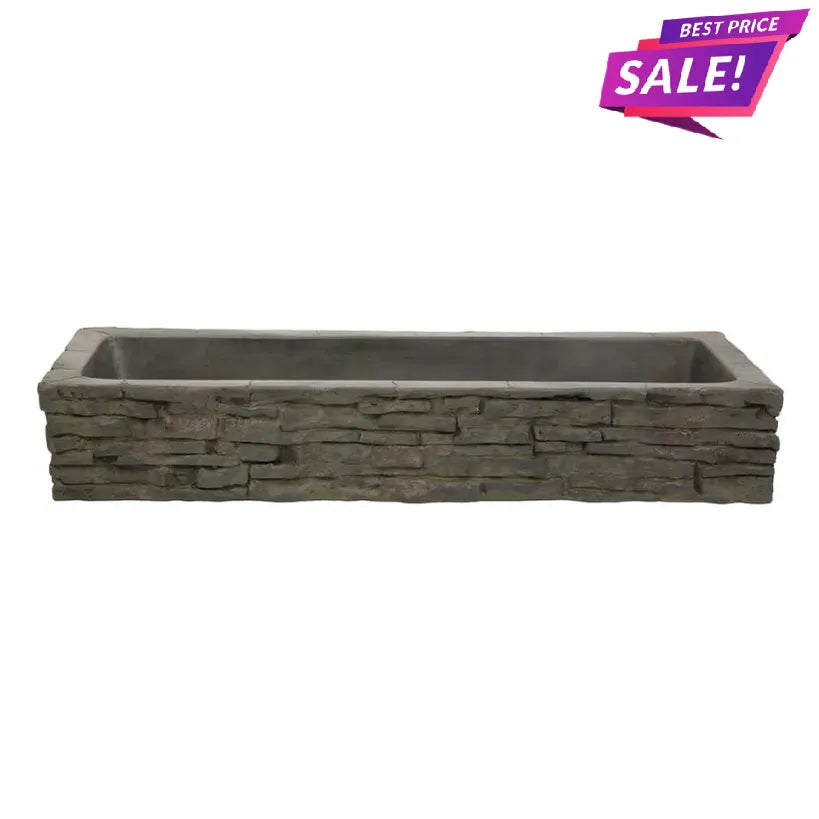 Stacked Slate Wall Topper | Straight Quad-Spill