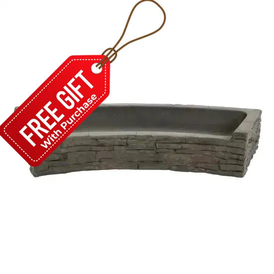 Large Curved Stacked Slate Walls | 26"