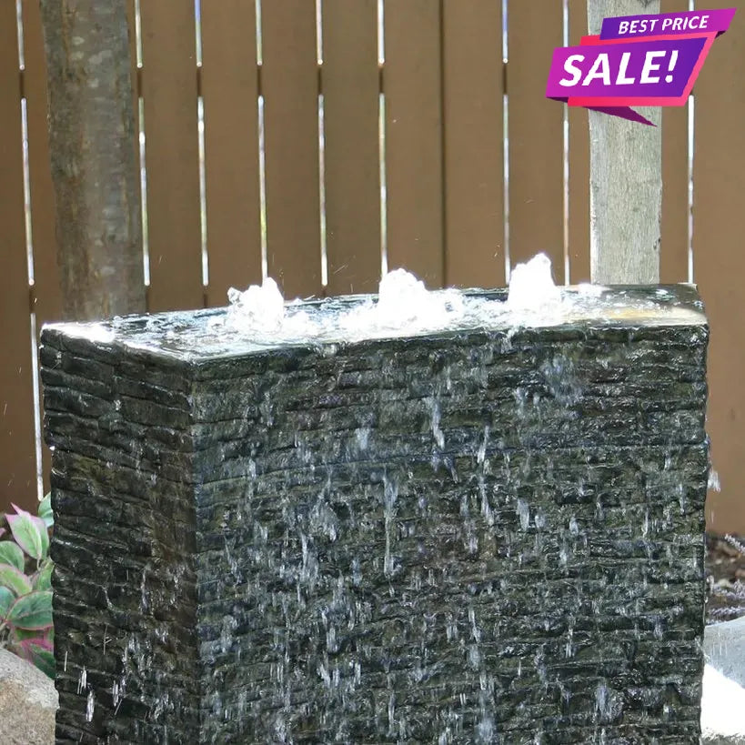 Large Curved Stacked Slate Walls | 26"