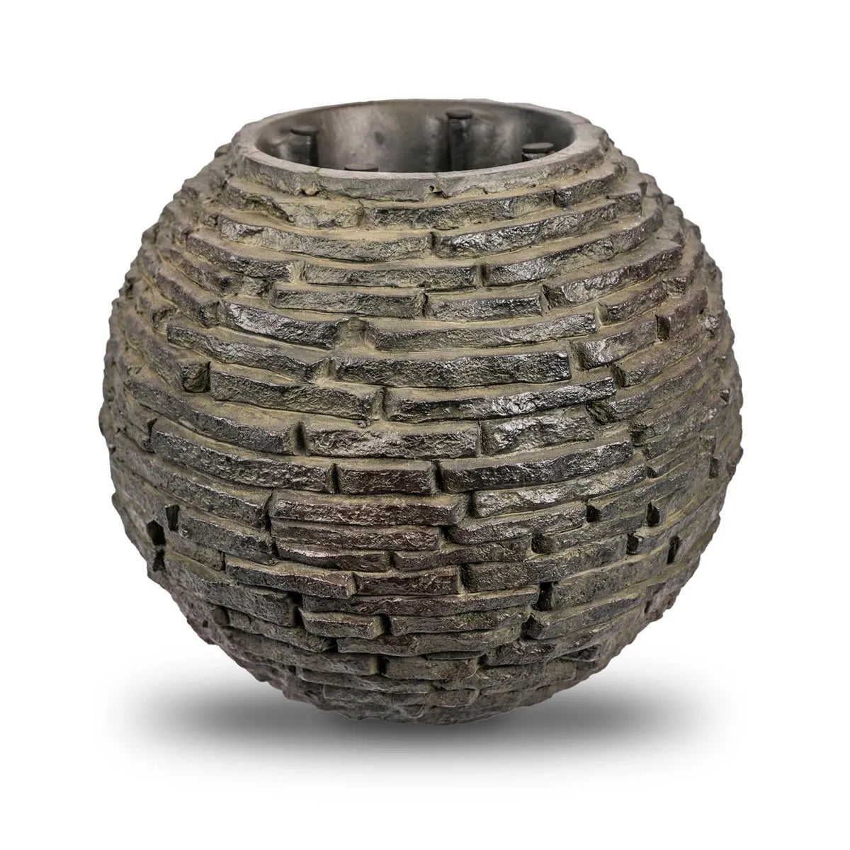 Extra Small Stacked Slate Sphere Fountain Kit