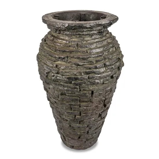 Extra Small Stacked Slate Urn 24"
