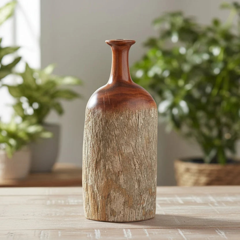 Mozambican Sandalwood Bottle Sculptures