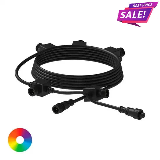 5-Outlet Color-Changing Light Extension Cable