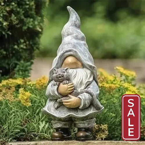 Kitten Gnome Statue