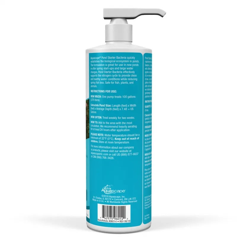 Bacterias iniciadoras de estanque 8oz