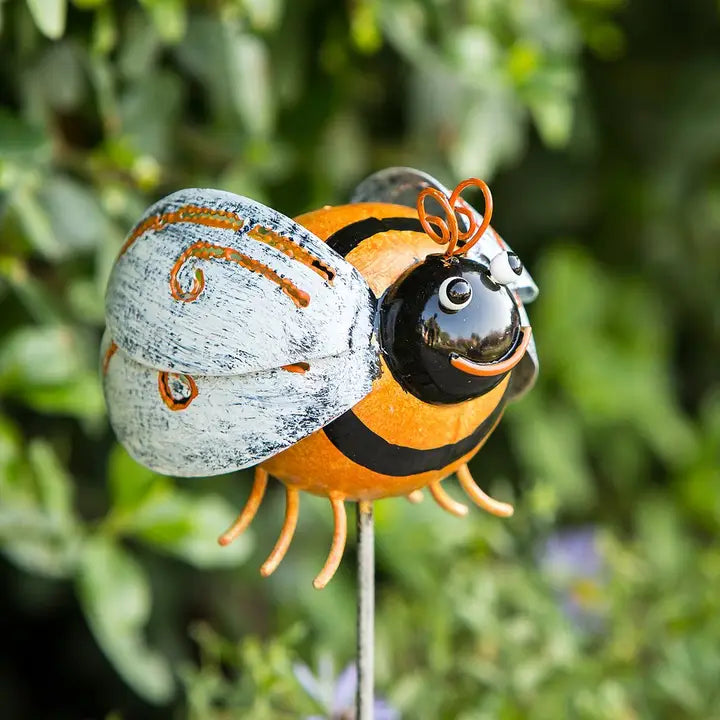 Metal Ball Creature Garden Stake / Pot Stake